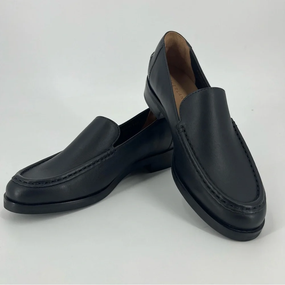 EVERLANE The Modern Loafer in Black Napa Leather Flat Slip On Size 8.5 NEW_8
